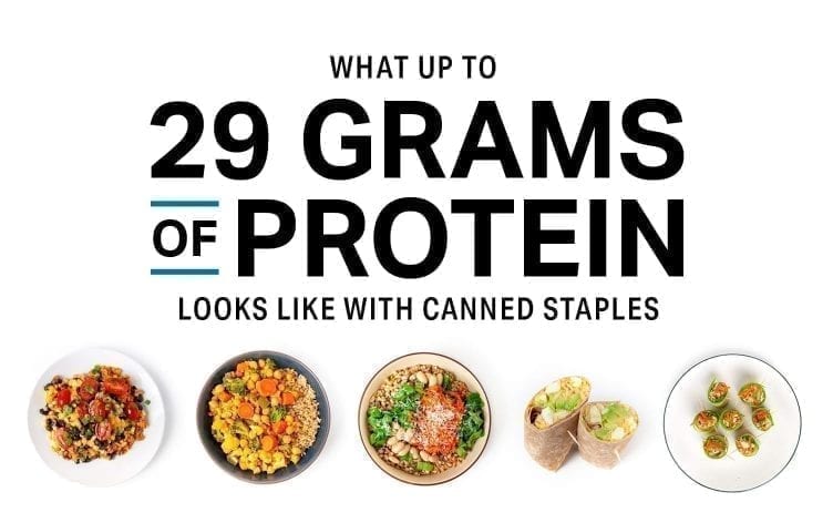 What up to 29 Grams of Protein Looks Like With Canned Staples