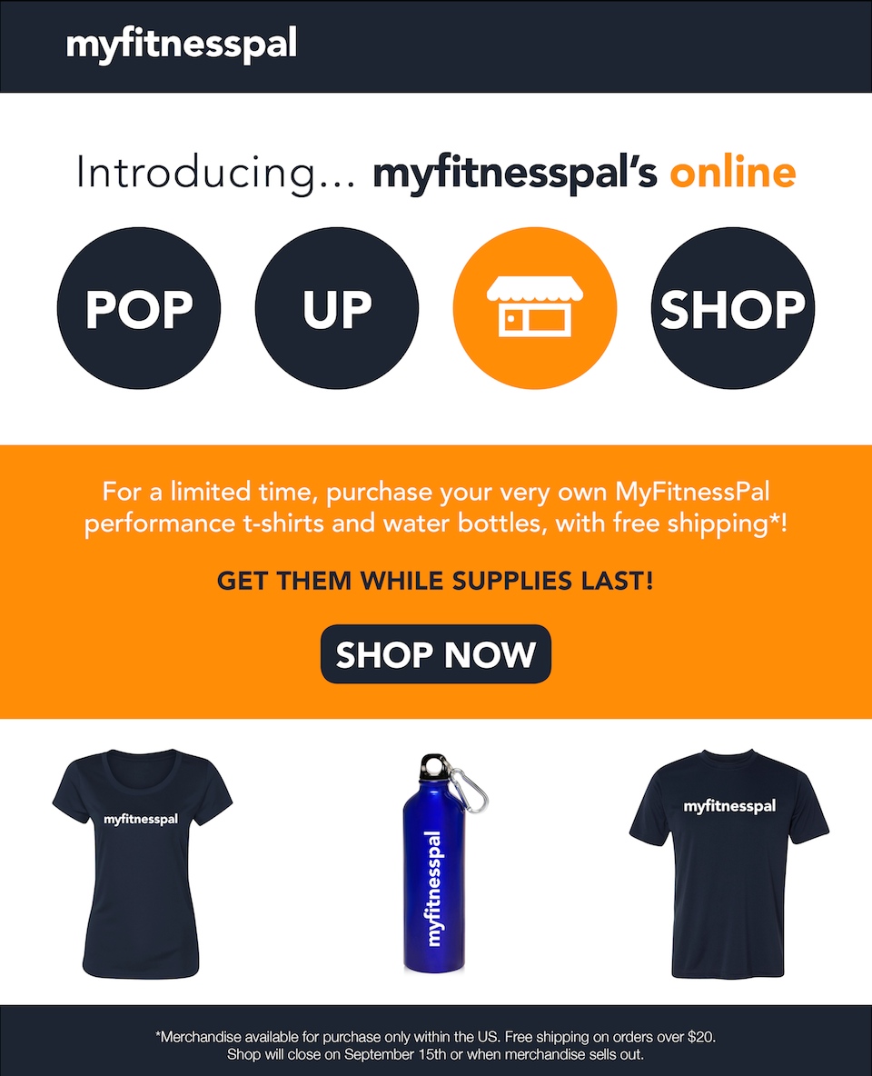 myfitnesspal Popup_Shop